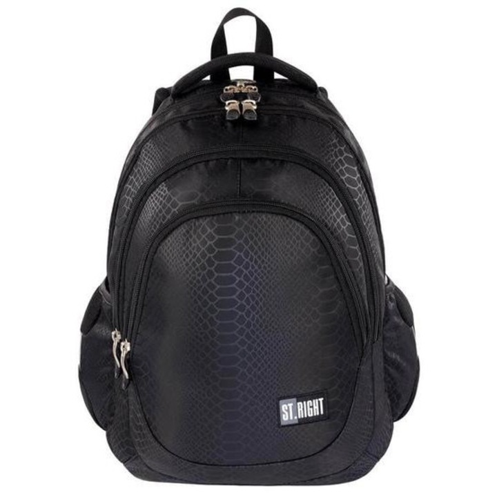 St.Right - Shiny Snake ergonomikus iskolatáska, hátizsák - 4 rekeszes (665233)