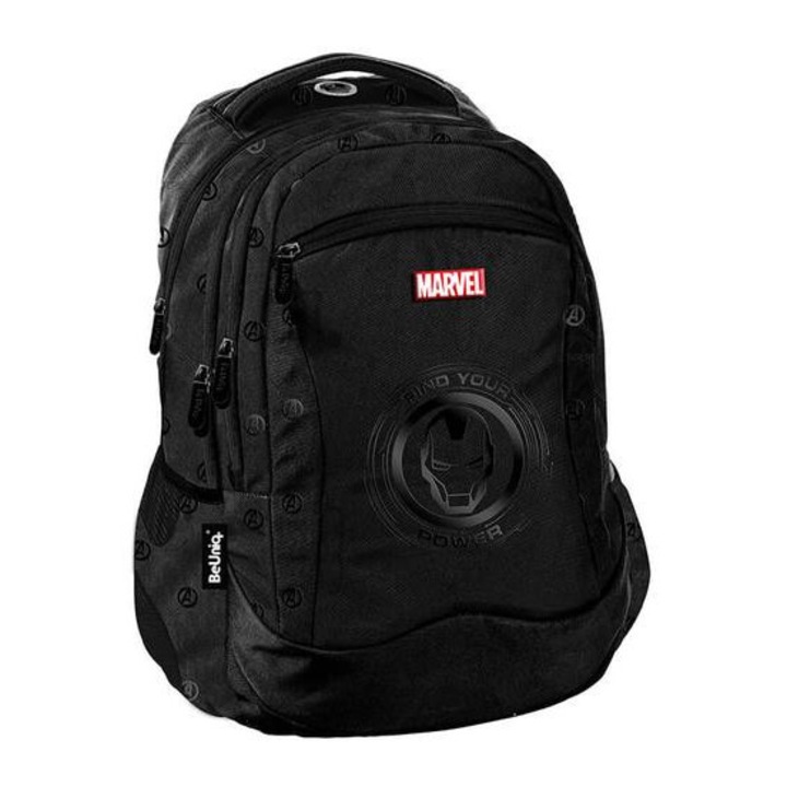 Ученическа раница BeUniq Marvel - 3 отделения - Iron Man (AV25YY-2808)