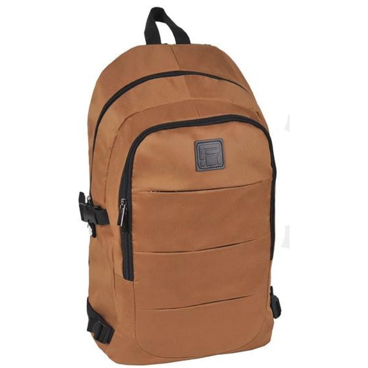 BeUniq iskolatáska, hátizsák - 2 rekeszes - barna (PPBR-1080)