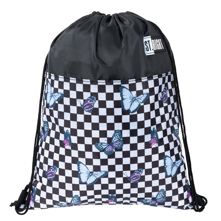 Sac Sport, Colectia St Right - Chessboard Butterflies SO01 43x34cm