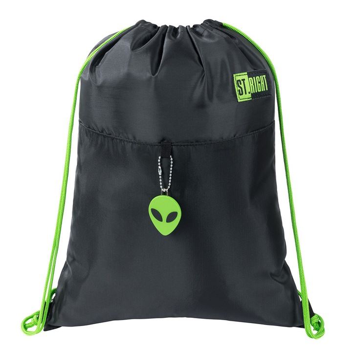 Sac Sport, Colectia St Right - Green Power (Alien) SO01 43x34cm