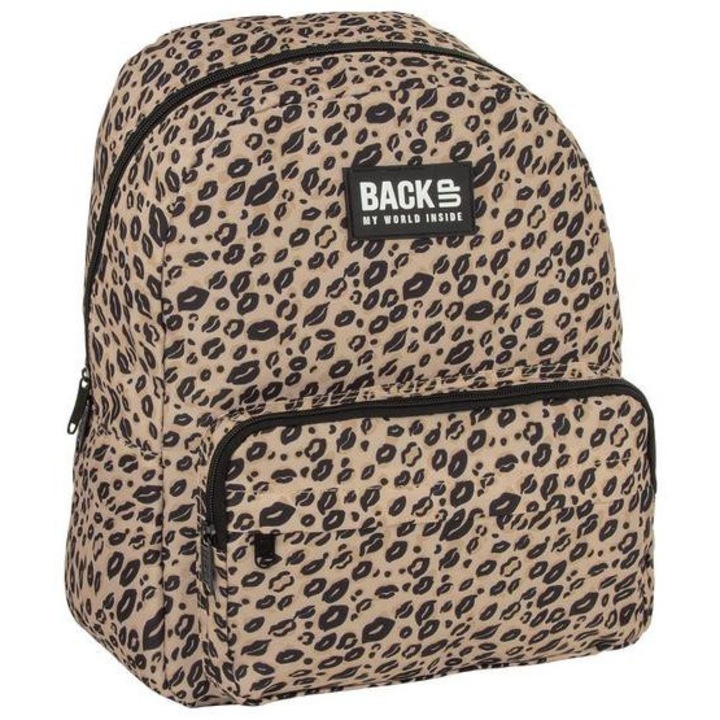 BackUp iskolatáska, hátizsák - 1 rekeszes - Leopárd mintás (PLB7C31)
