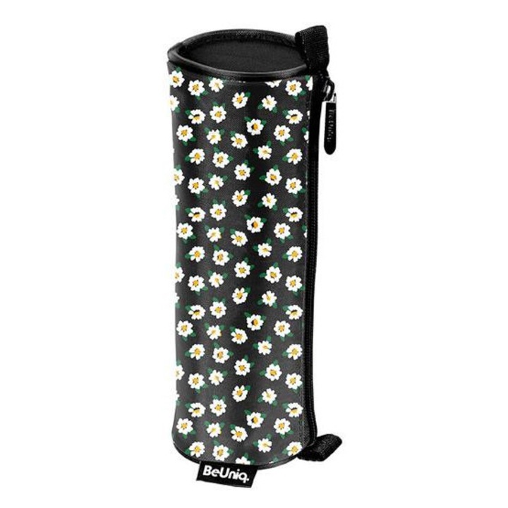 Цилиндричен държач за химикалки BeUniq - бели цветя (BU24LO-003)