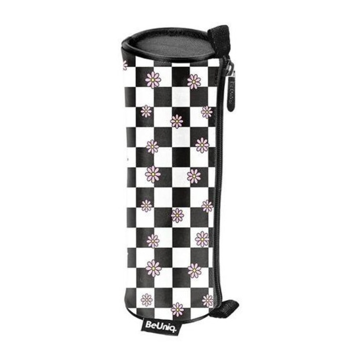 BeUniq ovális tolltartó - Pepita, virágos (BU25KW-003)