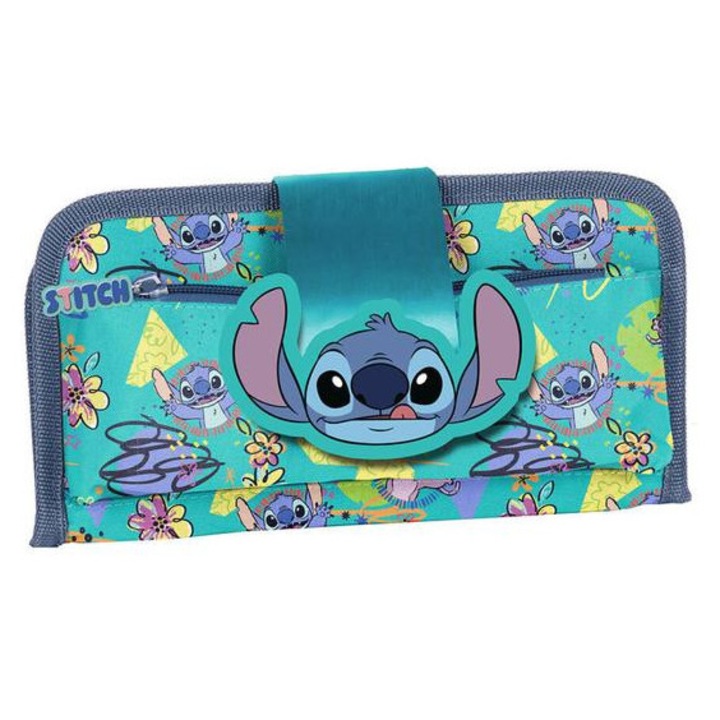 Stitch kihajtható tolltartó - Mint (DS25DD-056)