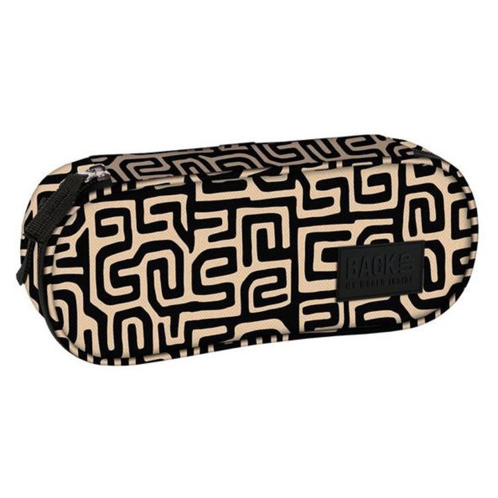 Suport oval pentru pix BackUp - Negru si auriu (PB7A08)