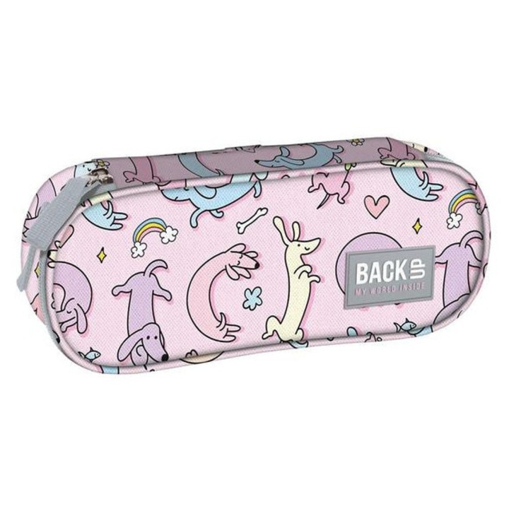 Suport oval pentru pix BackUp - Caine roz (PB7A06)