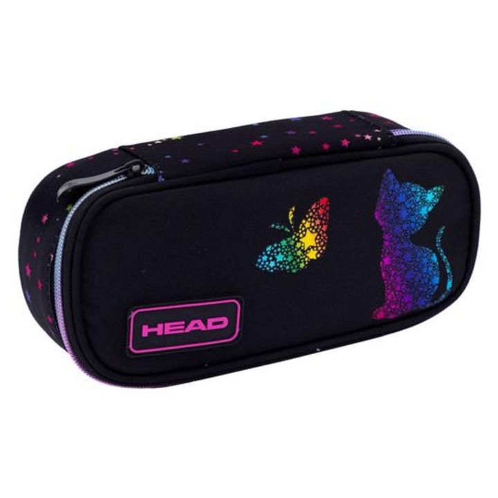 Rainbow Kitty - Овална поставка за химикалки със златен ефект - Глава (503025038)