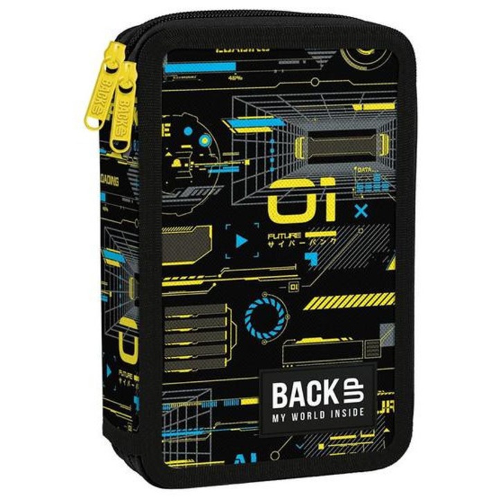 BackUp felszerelt emeletes tolltartó - Ciber attack (PB7DW50)