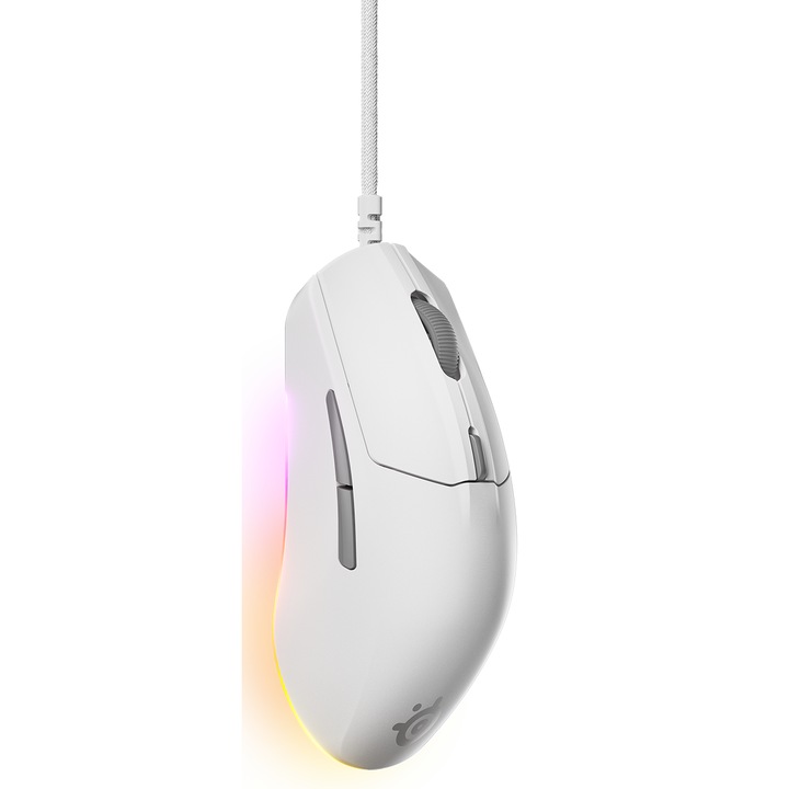 Мишка Геймърска мишка SteelSeries Rival 3 Gen2 - White STEEL-MOUSE-62516
