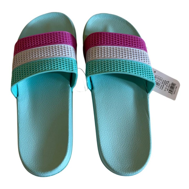 Papuci plaja/piscina, Fangre, verde deschis, Verde deschis, 41