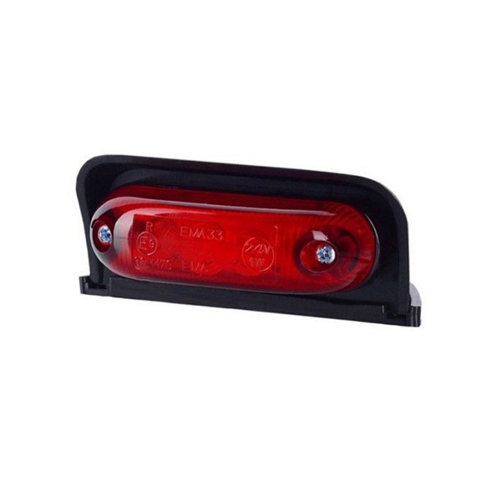 Овален LED габарит, универсален 12-24V