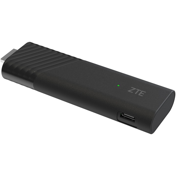 Медиен плейър ZTE Stick ZXV10 B866W11K, 4K Ultra HD, Google TV, Wi-Fi, HDMI, 32GB, Черен