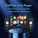 Fudisenn® Автомобилен MP5 плейър, радио, обратно изображение, Carplay/Android Auto, USB, Bluetooth 5.1, огледален екран, хендсфри, FM радио, стерео, 4x60W, 12V-14.4V, 7 цвята на фона, 5-инчов дисплей, поддръжка на множество езици, 188×82×50 мм