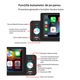 Fudisenn® Автомобилен MP5 плейър, радио, обратно изображение, Carplay/Android Auto, USB, Bluetooth 5.1, огледален екран, хендсфри, FM радио, стерео, 4x60W, 12V-14.4V, 7 цвята на фона, 5-инчов дисплей, поддръжка на множество езици, 188×82×50 мм