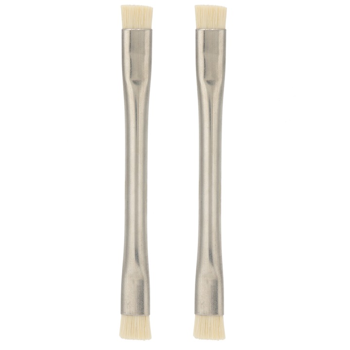 Perii antistatice HERUSI set 2 piese, curatare placi de baza, negru, dimensiuni standard