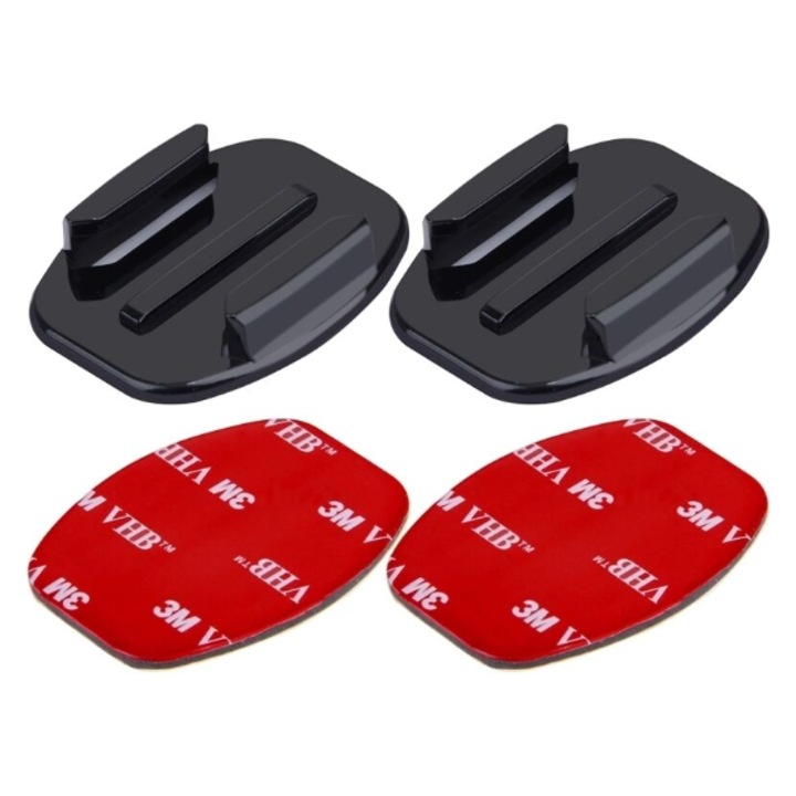 3M бързозалепваща се самозалепваща лента, 2 прави комплекта за GoPro Hero 1 2 3+ 4 5 6 7 8 9 10 11 12 13 Session Mini Max Mini, DJI Action, insta360 One X 1 2 3 4 Go 2 3, Universal