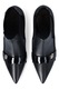 Liu Jo, Botine Chelsea de piele cu monograma metalica, Negru