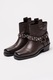 Liu Jo, Ghete de piele cu varf patrat si toc Roxy 01, Maro cognac
