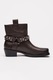 Liu Jo, Ghete de piele cu varf patrat si toc Roxy 01, Maro cognac