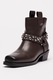 Liu Jo, Ghete de piele cu varf patrat si toc Roxy 01, Maro cognac