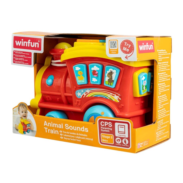 Играчка Winfun - влак със звуци