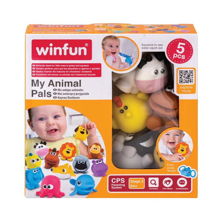 Играчка за баня Winfun - Фермерски животни
