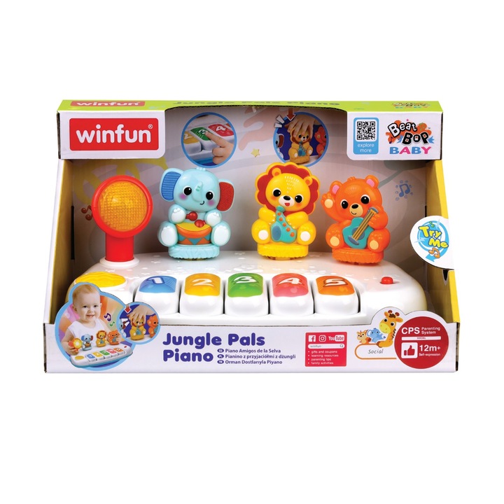 Играчка Winfun - Пиано с животни