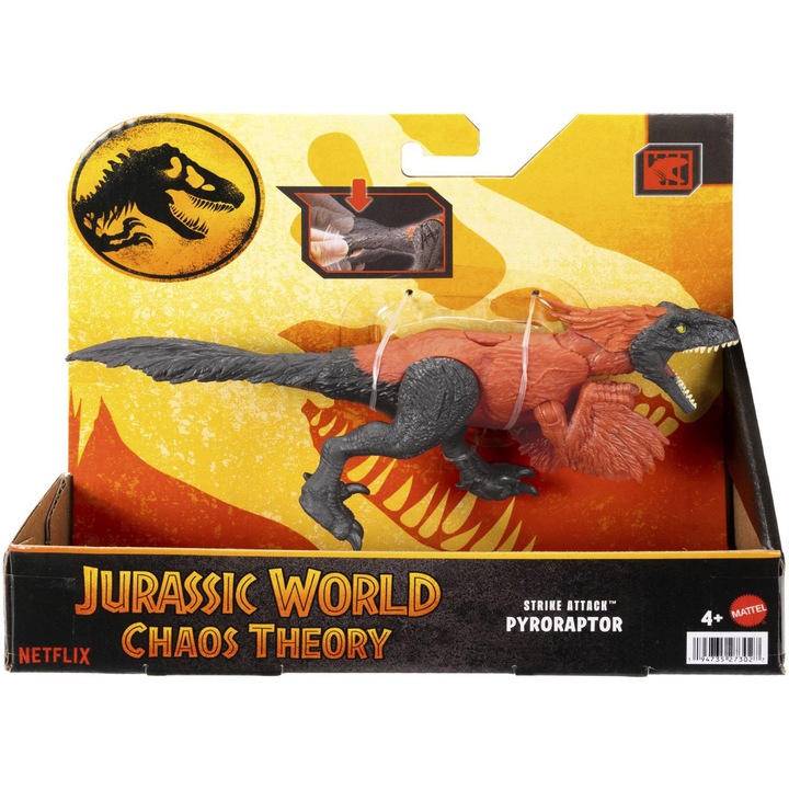 Jurassic World Chaos Theory Strike Attack figura - Pyroraptor dinoszaurusz