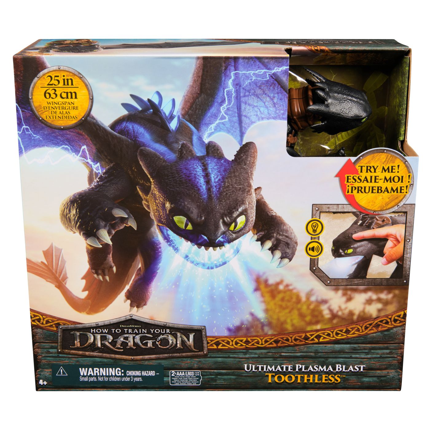 Figurina How to train your dragon - Dragon Interactiv cu efecte luminoase