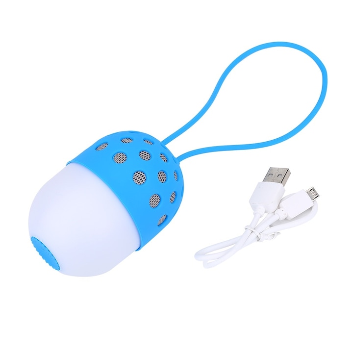 Boxa portabila, Rezistenta la apa si praf, card MicroSD, Cablu AUX, Autonomie pana la 4h, Capacitate acumulator 1500 mAh, Culoare Negru