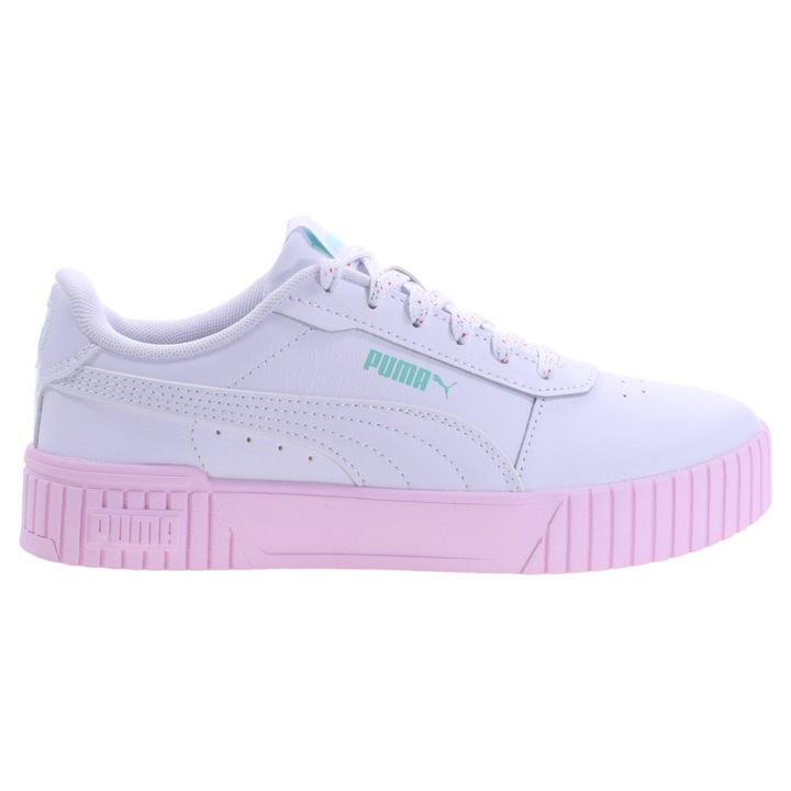 Tenisi dama 389388 01, Puma, Textil, Alb/Roz