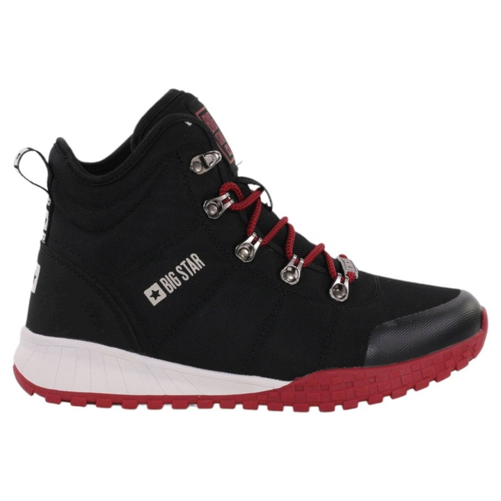 Tenisi dama KK274217, Big Star, Textil, Negru/Rosu, 39 EU