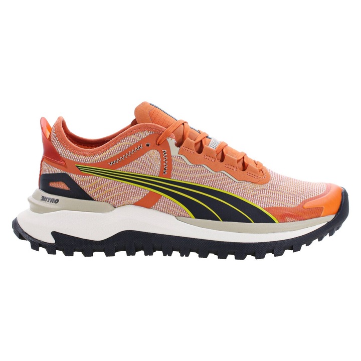 Férfi sportcipő, Puma Voyage Nitro 2, textil, fűzős, narancssárga, 40 EU