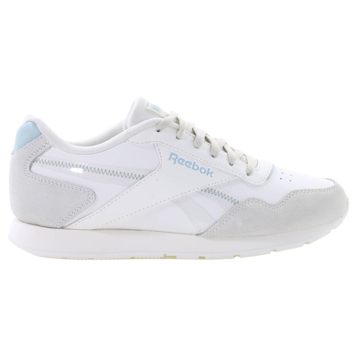 Reebok, Piele naturala, Alb/Gri