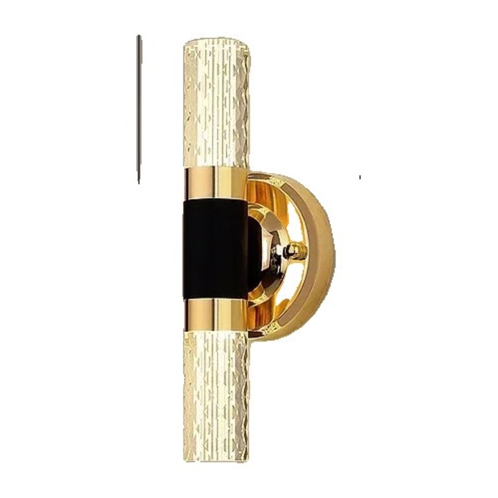 Комплект златни стенни аплици, LED осветление, 6-10W, 22.5см x 10.5см x 5см