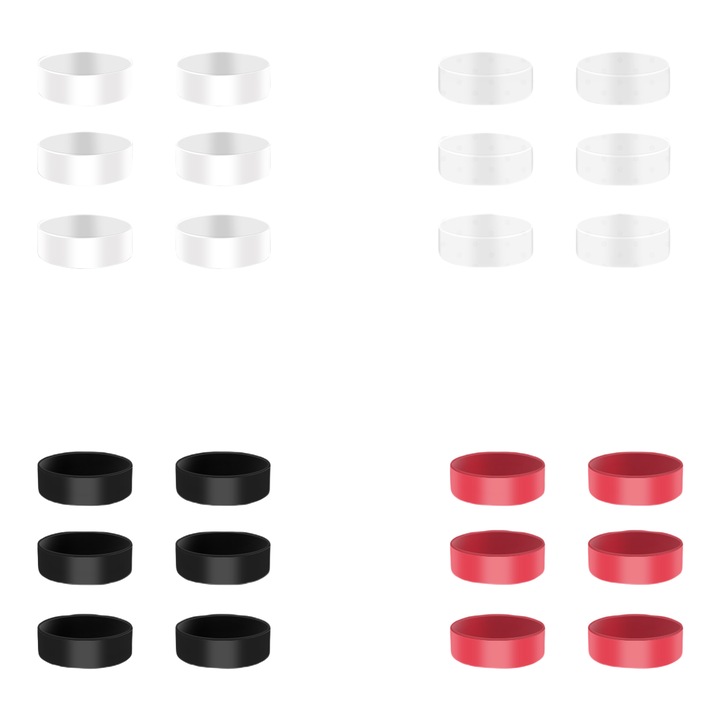 Carcasa de protectie pentru consola de jocuri, 24 de piese, inel de silicon, rezistenta la uzura, potrivita pentru Steam Deck/Xbox/PS5/Switch, durabila