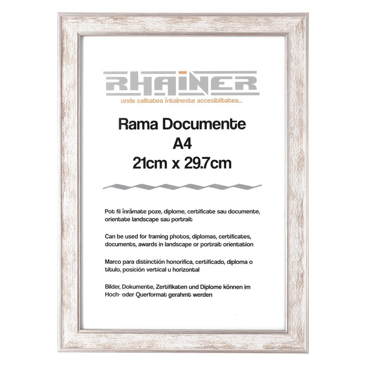 Rama foto Porto argintiu A4, Createur