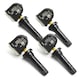 Set 4 senzori de presiune a anvelopelor, Rqiurpn, pentru Ford Ecosport, Edge, Explorer, F-150, Mustang, Lincoln, pre-programati, nylon/Cauciuc, Negru