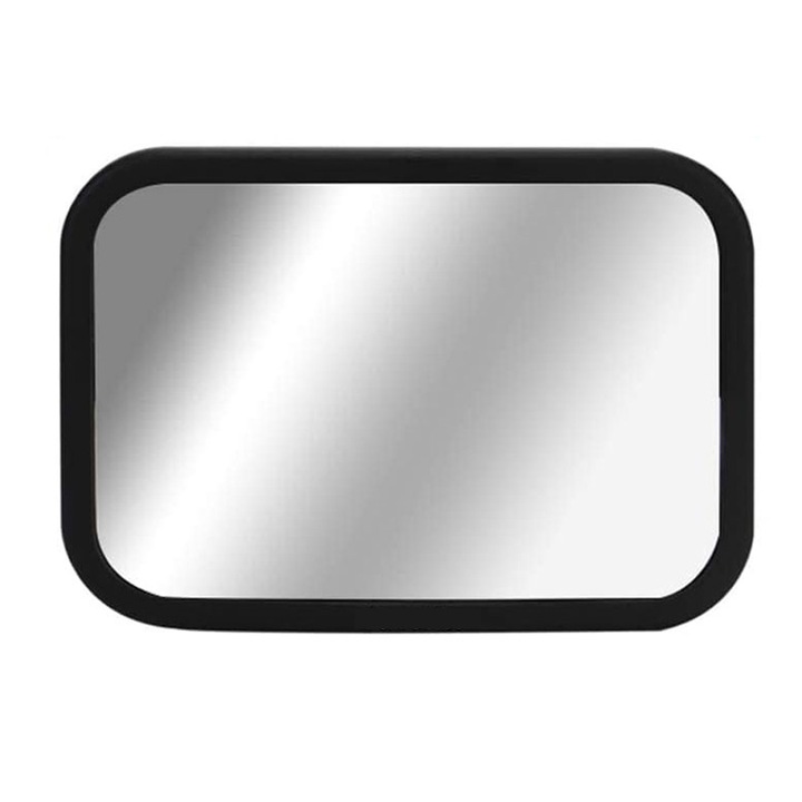 Oglinda auto supraveghere bebe, Rqiurpn, fixare tetiera, suport anti-alunecare, Unghi Larg, Rotire 360°, instalare rapida, pentru scaun orientat spre spate, Negru