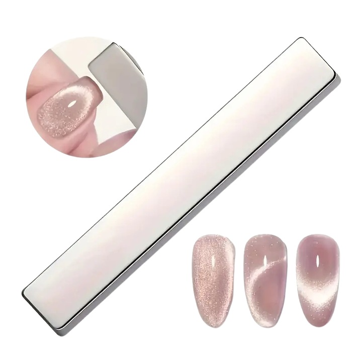 3D магнит за маникюр, котешко око, правоъгълен, 47x8 мм