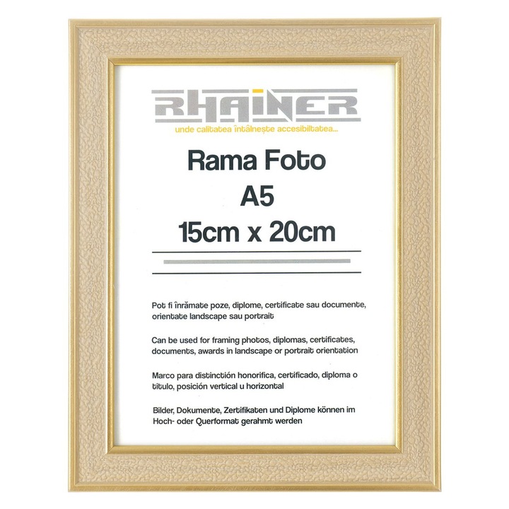 Rama foto Porto auriu A5, Createur