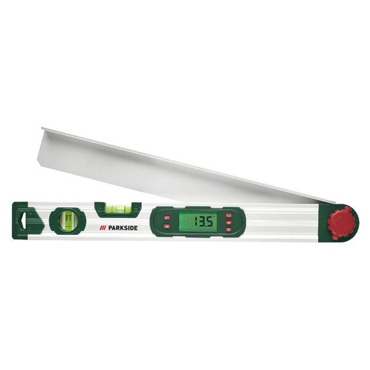 Raportor digital PARKSIDE, raportor digital cu surub de blocare, nivela, 2 baterii AA