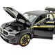 BMW XM öntött SUV modell 1:24 fekete - hangokkal, lámpákkal és rugókkal - 20 cm