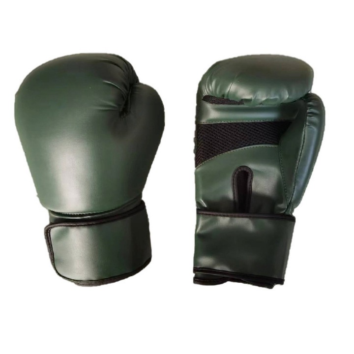 Manusi de box, Ronyes, Piele ecologica, Verde, 14 oz