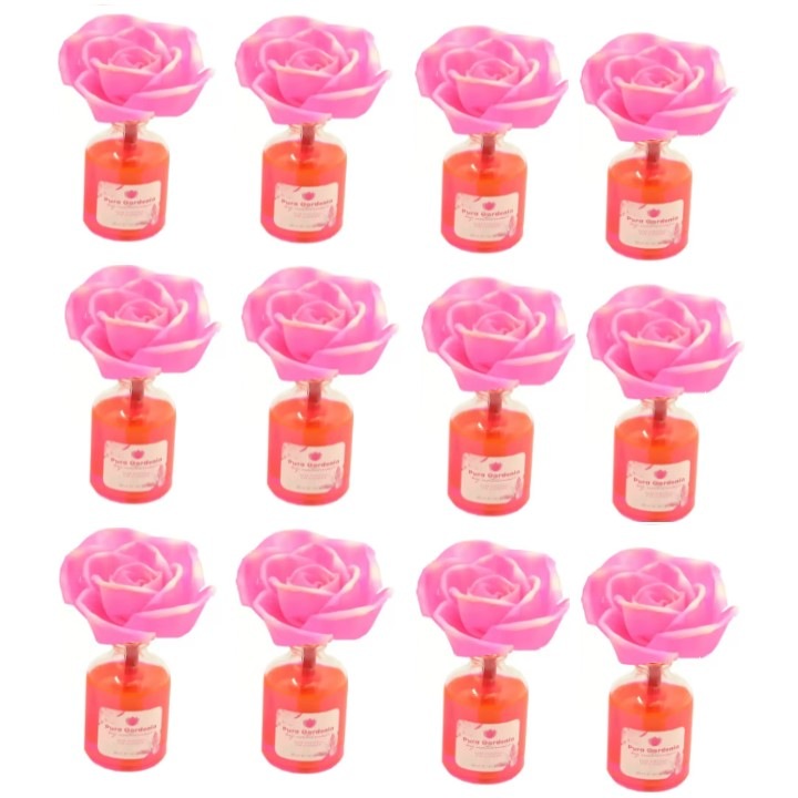 Mikado szobai légfrissítő készlet, 12 db Magic Flower légfrissítő 50ml, Tiszta gardénia aroma