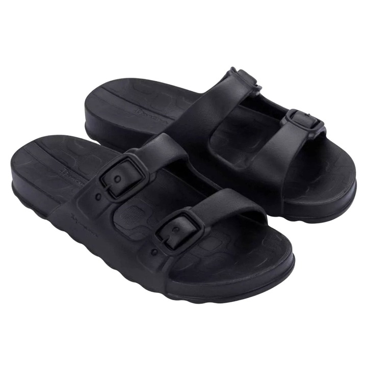 Ipanema Șlapi Ipanema Duo Day negri pentru femei cu două barete 83704-BE074