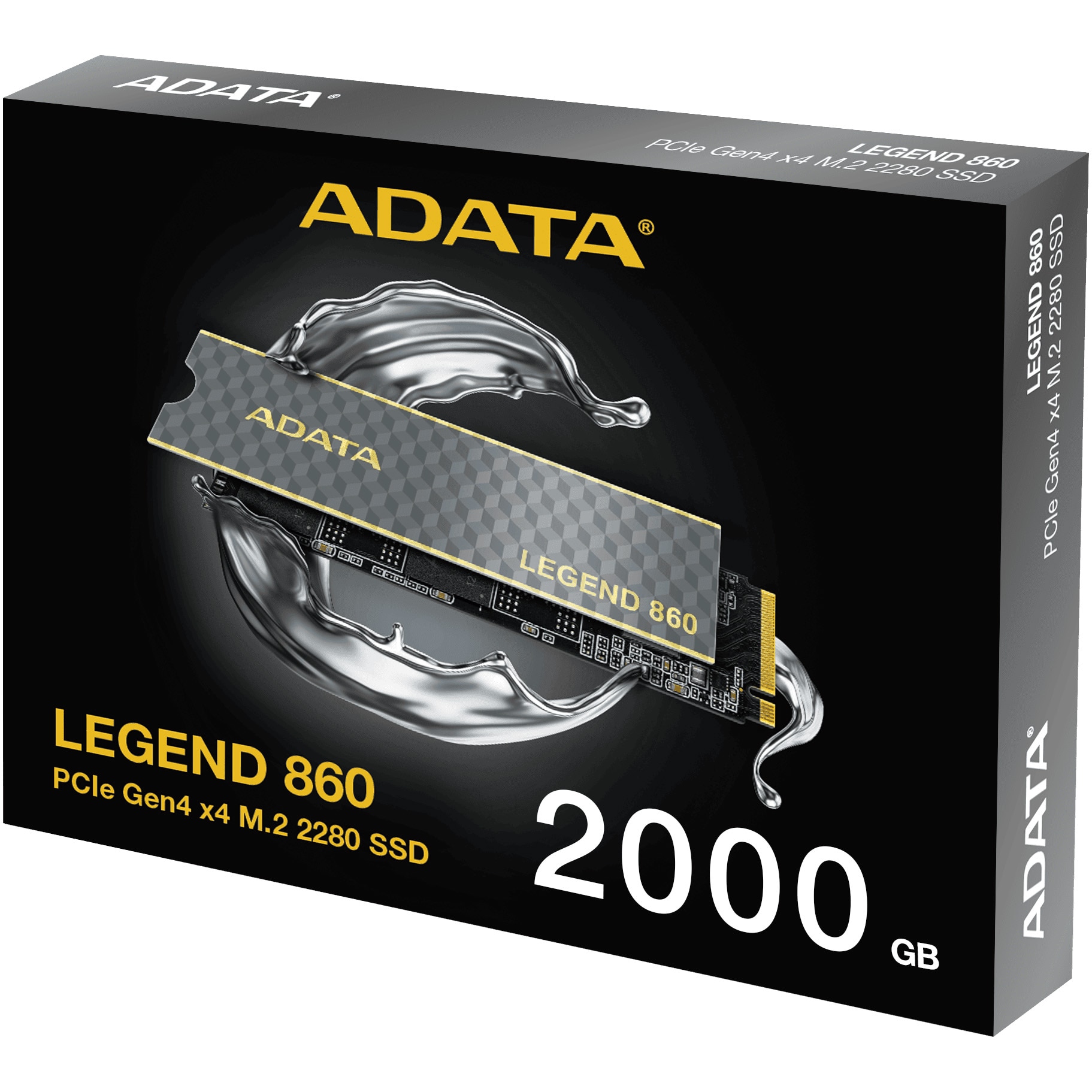 新品 ADATA LEGEND 860 Gen4 x4 M.2 SSD 2TB③ Solid State Drive (SSD) Adata Legend 860,PCIe Gen4 x4 M.2 2280