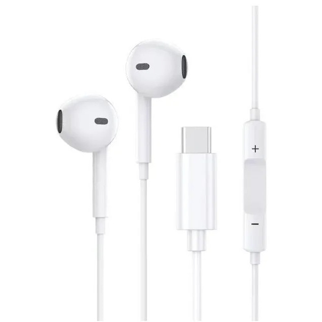 Casti In-Ear cu Microfon si Control Integrat, Conector Type-C, 1.3m – Sunet Hi-Fi, Compatibile Android & Huawei - Negru
