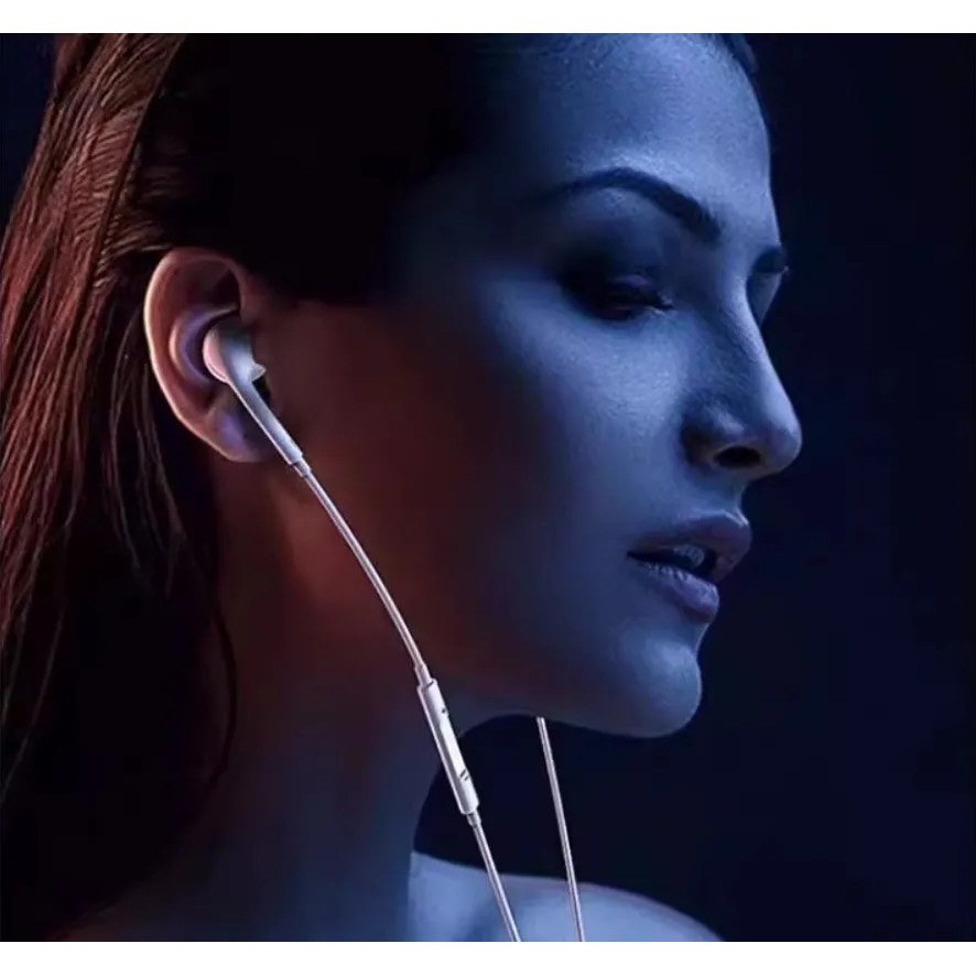 Casti In-Ear cu Microfon si Control Integrat, Conector Type-C, 1.3m – Sunet Hi-Fi, Compatibile Android & Huawei - Negru
